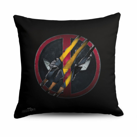 Deadpool & Wolverine Swipe Through Printed 18" Throw Pillow